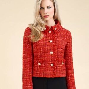 Red Tweed Luisa Spagnoli Women's Blazer